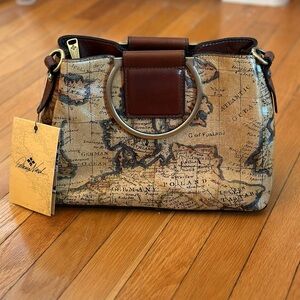 NWT Patricia Nash Map Handbag